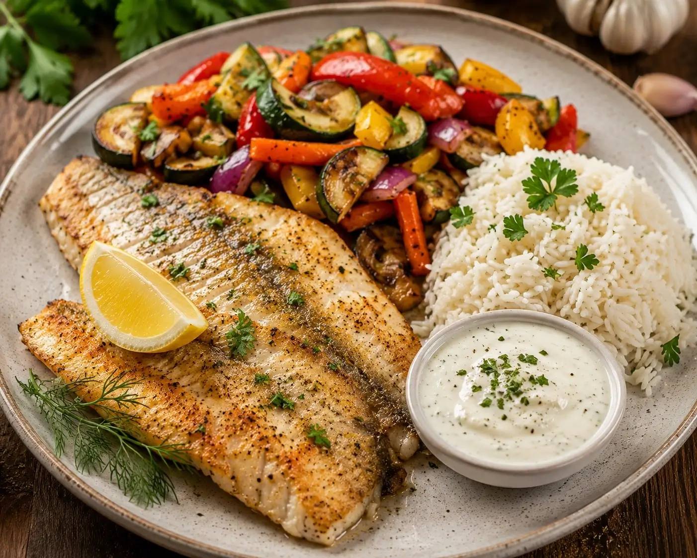 Fleisch und Fisch